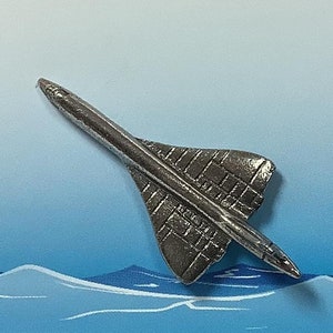 Concorde Silver Pewter Pin Badge (W)