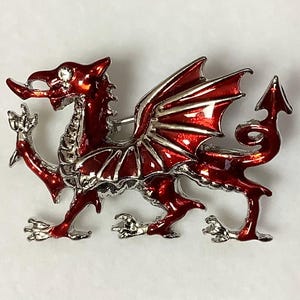 見事なウェールズドラゴンのブローチ