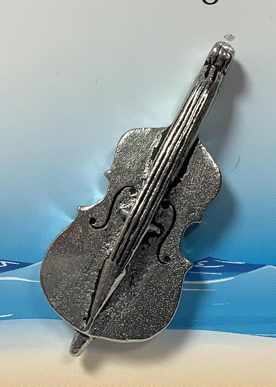 Jonette Jewelry Silver Pewter Saxophone Tack Pin - 3/4 Inch, Music Theme