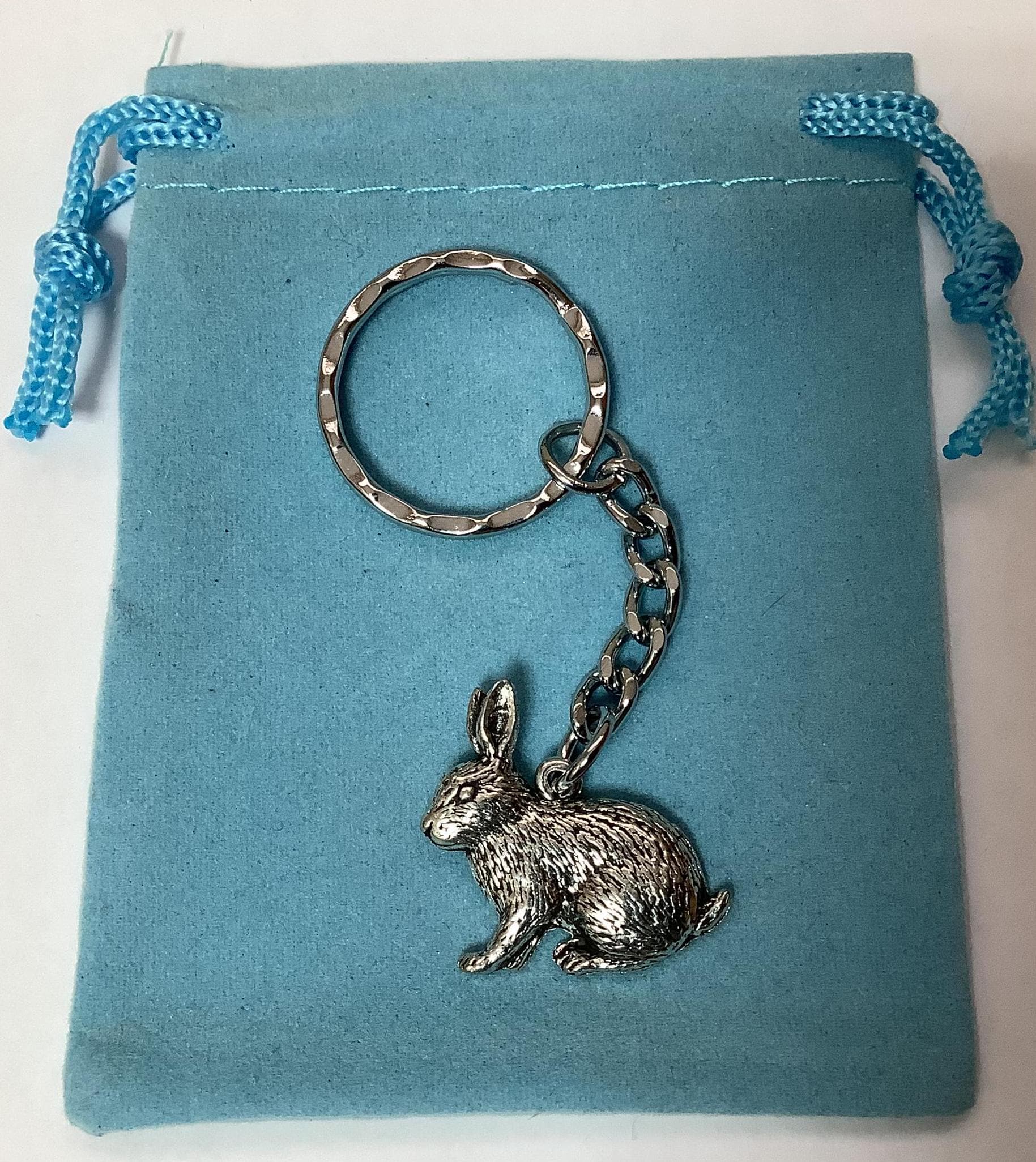 Rabbit Silver Pewter Keyring (T) - Reduced - Etsy