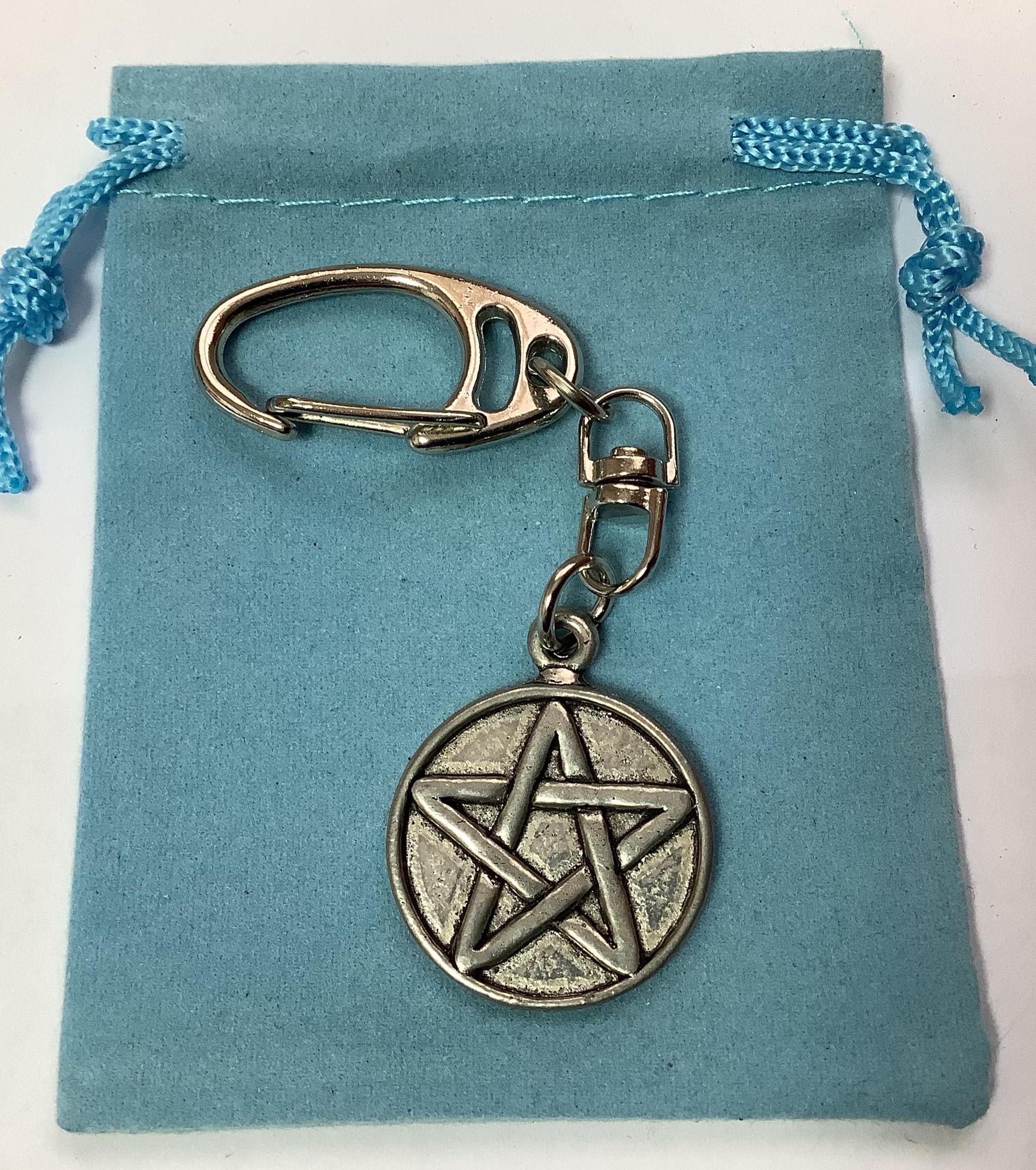 Puggle Pewter Keychain - Solid Pewter Dog Key Ring, Made In USA