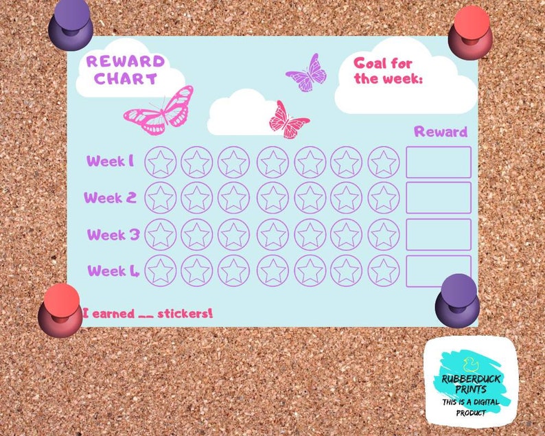 Printable Butterfly Themed Reward Chart Etsy Ireland printable-butterfly-themed-reward-chart-etsy-ireland