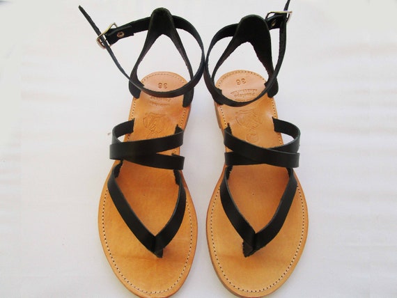 Leather sandals/ sandals woman/ Sandales grecques/ Sandales | Etsy