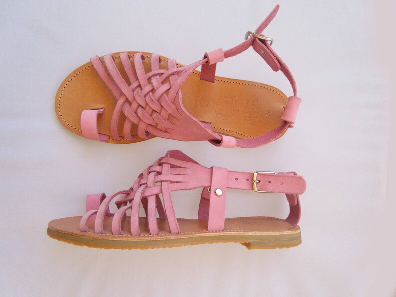 Wedding sandals Greek sandals Silver sandals PENELOPE Leren sandalen Leather sandals Sandals