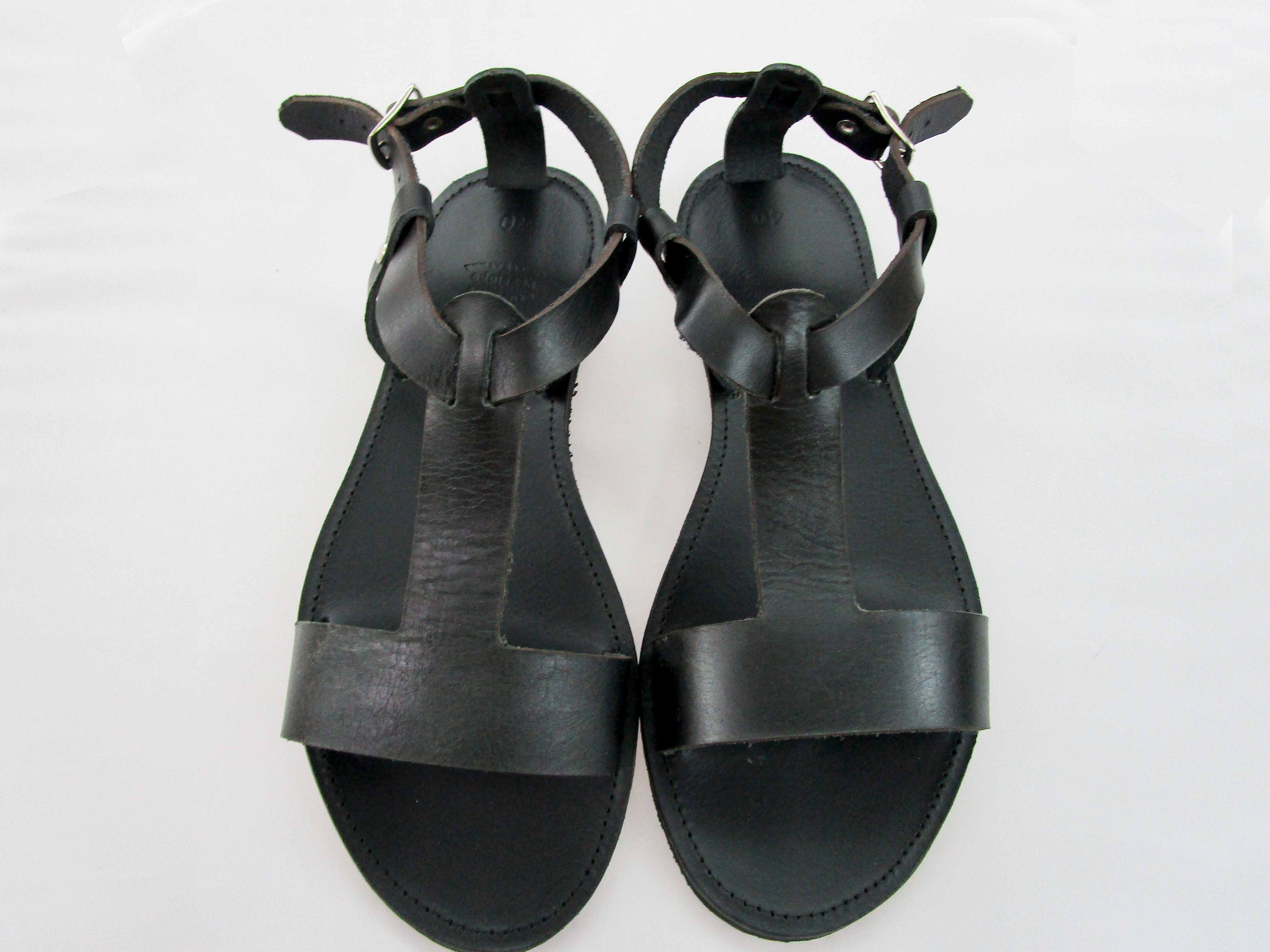 Leather sandals women Strap sandals Elegant sandals Brown | Etsy