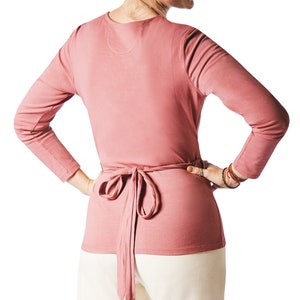 Yoga Sports Wrap Jacket MADHAVI – Comfortable Organic Cotton
