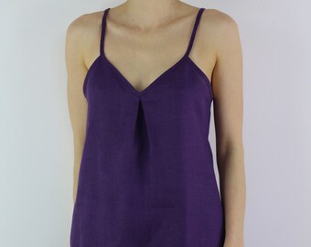 Linen top size S/ ready to ship/ linen blouse/ summer linen top/ casual top/ women top/ linen clothing