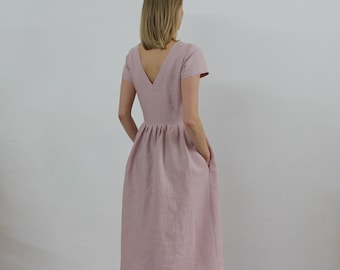 Linen dress for women/ Linen dress/ Linen women dress , linen casual dress, linen summer dress