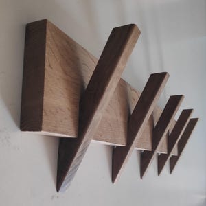 Modern Wall Mount Oak coat  rack with 5 hooks/ Ready to ship/ Oak coat rack/ Clothing rack/ Coat rack/ Hat rack/ Towel rack/ Wall coat rack/