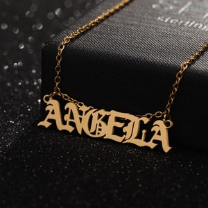 Personalisierte Namenskette, Silber Namenskette, Gold Mama Halskette, Personalisiertes Geschenk, Geschenk für Sie