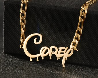 Collar Disney, Collar De Nombre, Collar Con Fuente Disney, Collar De Nombre De Dibujos Animados Personalizado, Collar De Nombre De Niños, Regalo De Cumpleaños, Regalo Para Mamá