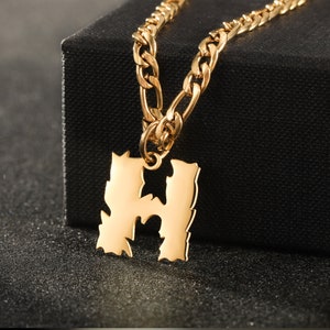 Collar inicial, collar de cartas, collar de oro, collar de nombre personalizado, collar de declaración elegante, regalos para mamá, regalo de cumpleaños para ella