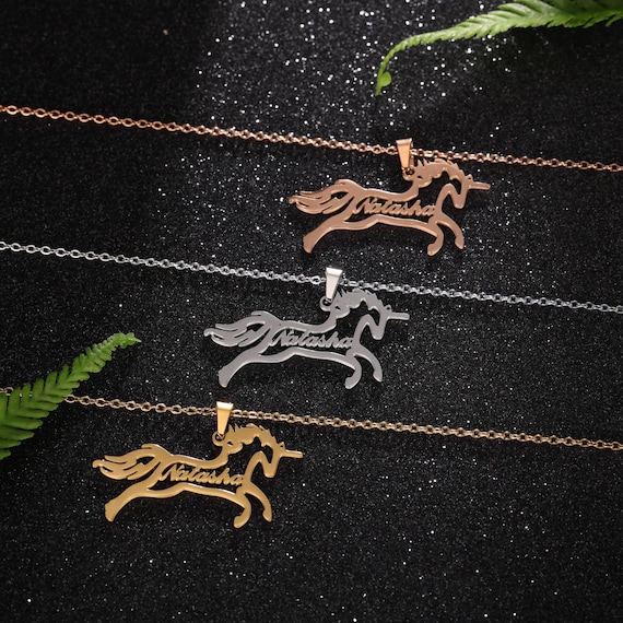 Unicorn name sale necklace