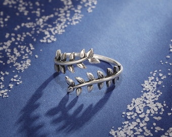 Anello In Argento Sterling 925 Turchese Regolabile A Spirale