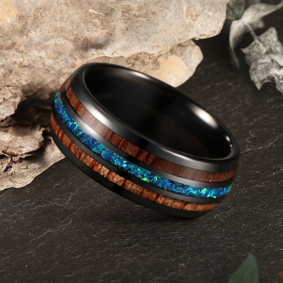 Anello In Tungsteno Blu - Italia - Foto 6