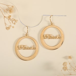 Custom Hoop Name Earrings, Name Hoop Earrings,Inspired Name Hoops, Personalized Name Earrings Gift, Custom Earring, Gift for Her