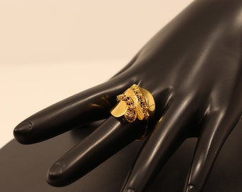 21k Gold Mens Ring Etsy