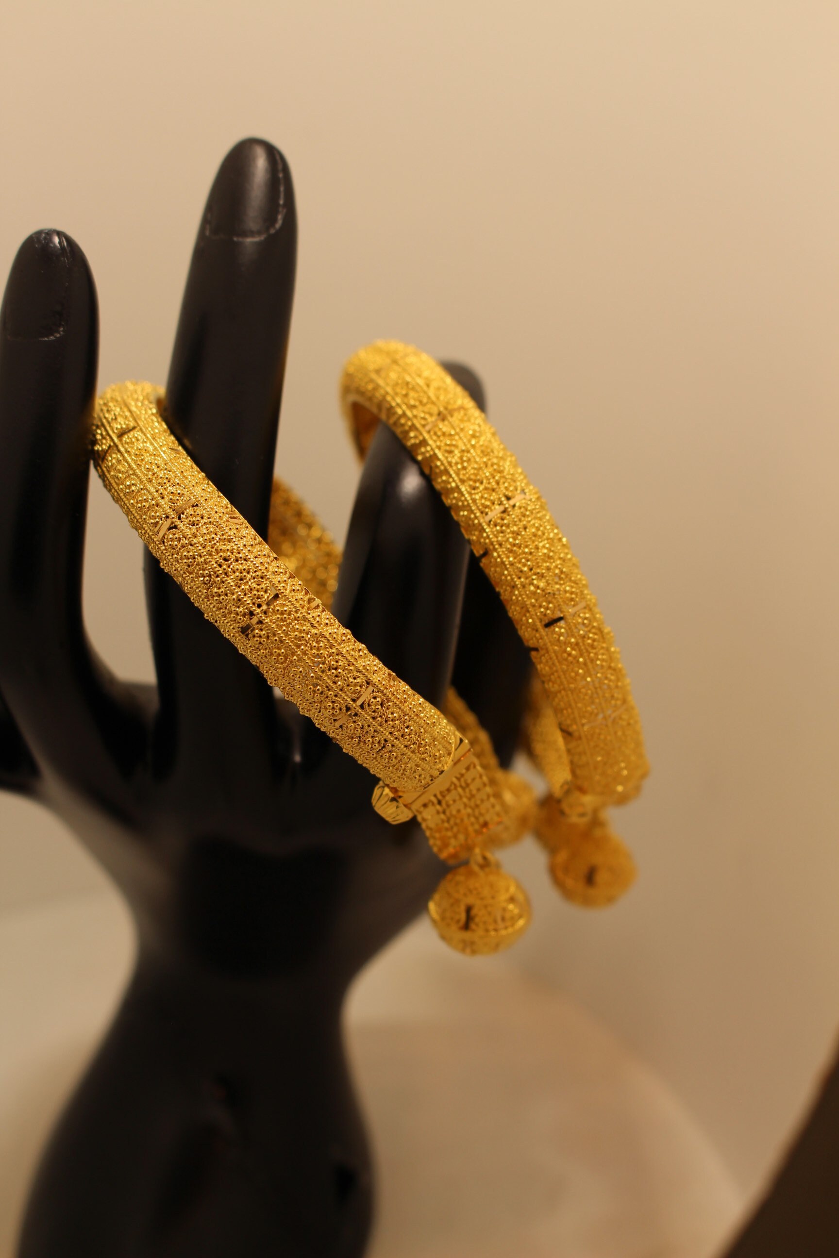 21k gold bangle sets. Etsy