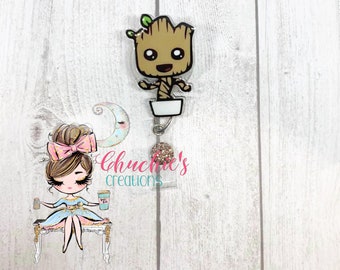 Tree Badge Reel—Cute Tree Badge Reel—Character Badge Reels—Cute Badge Reels—Cute Badges—Cute Retractable Badge Reels—Nurse Badge Reels—
