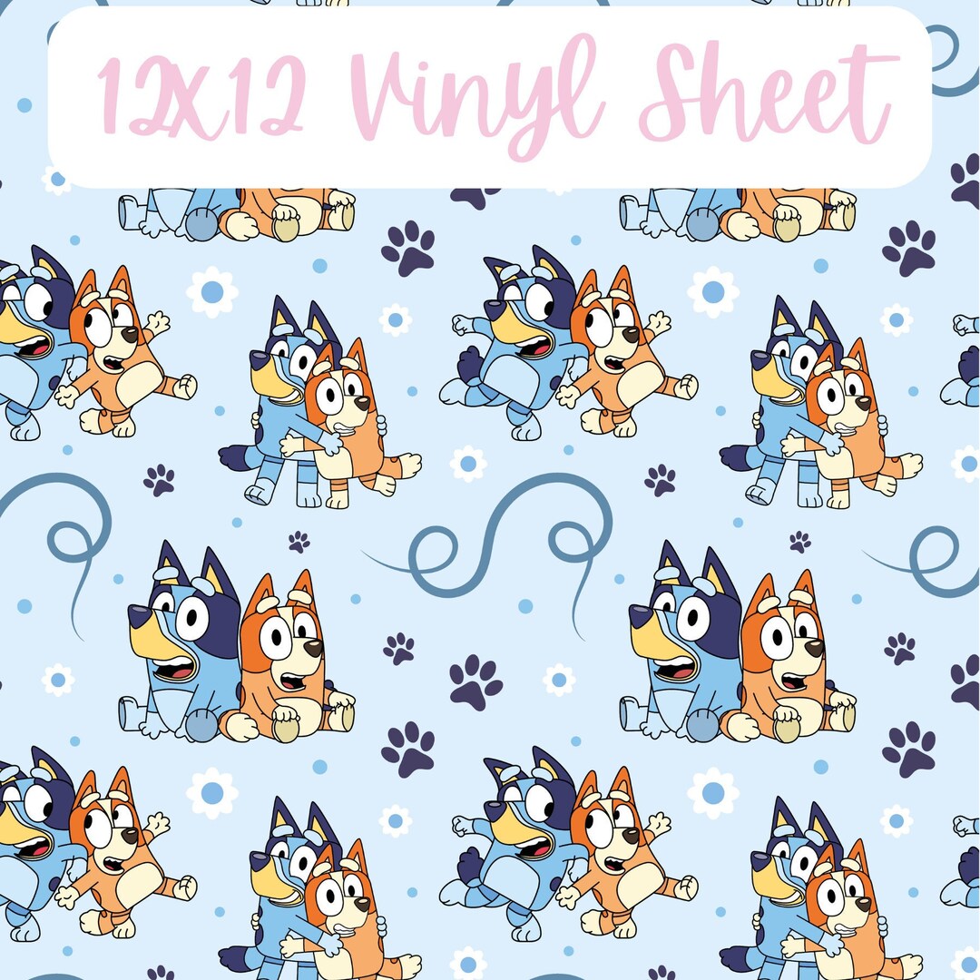 Dog Vinyl Sheets, Cute Dog Vinyl, Patterned Vinyl, Vinyl Sheets ...