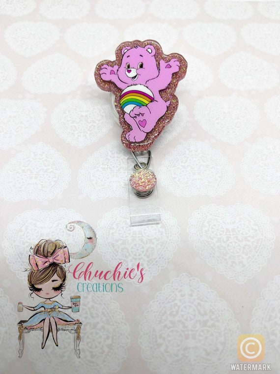 Buy Care Bear Badgesalligator Clip Badge Reelsalligator Clipsbadge  Reelscute Badge Reelsglitter Badge Reelsretractable Badge Reels Online in  India 