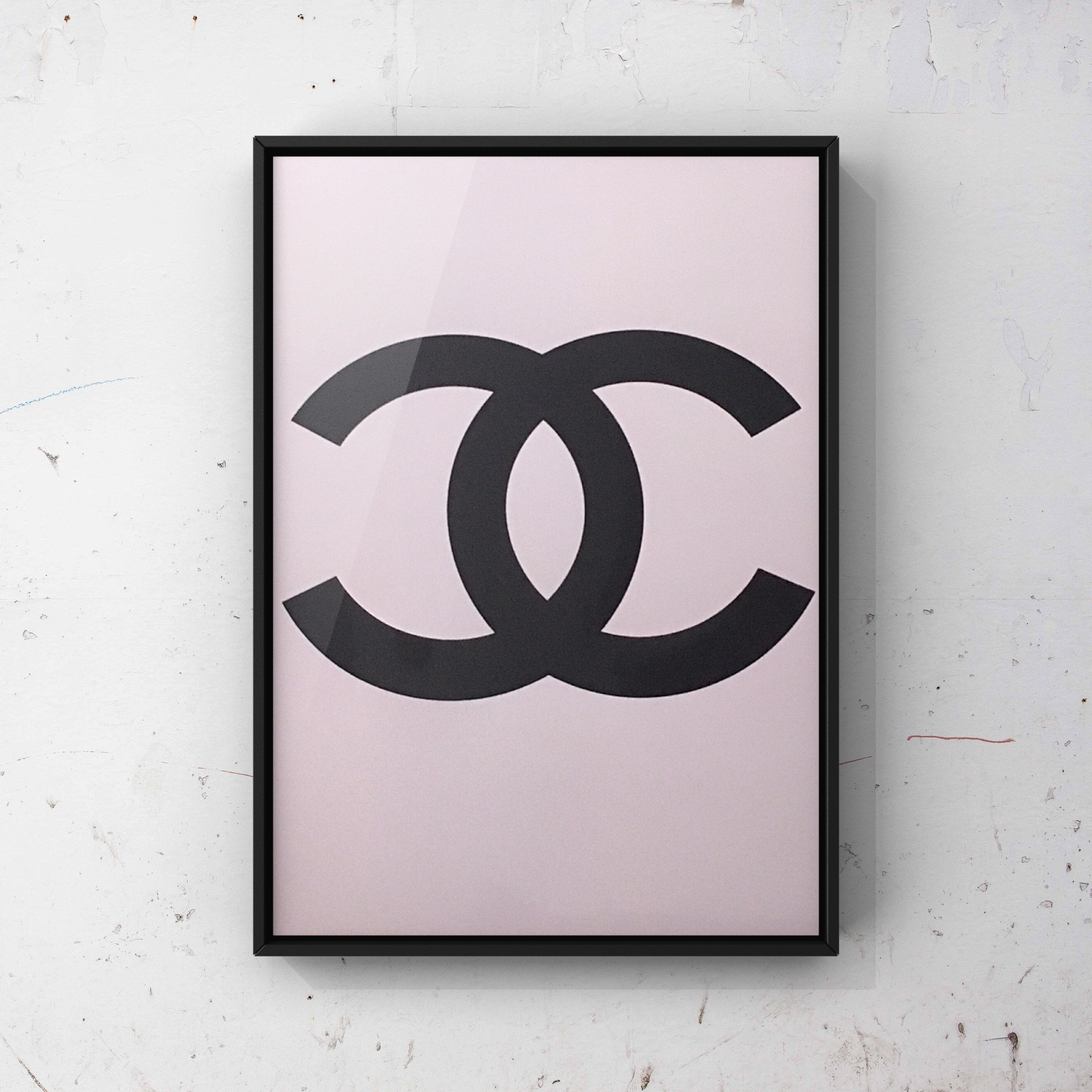 Fashion wall art designer logo bedroom beauty room gift size Etsy