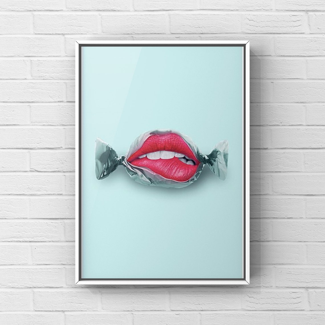 FASHION WALL ART Lips Art Home Decor Bedroom Art Fun Art Etsy