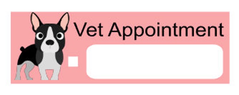 Vet Appointment Planner Stickers Dog Appointment Planner Sticker Dog Planner Sticker Kiss Cut Sticker Kawaii Stickers