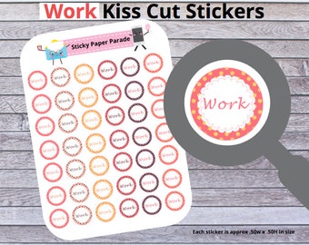 Work Planner Stickers  // Planner Stickers //  Work Days Stickers  //  Work Tracking Planner Stickers //  Work Stickers