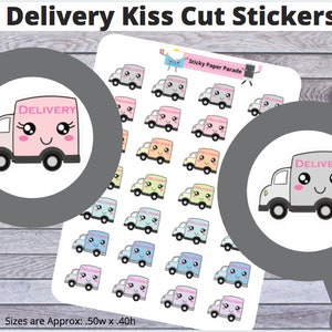 Delivery Planner Stickers  // Planner Stickers  //  Package Planner Stickers  // Package Delivery Kawaii Planner Sticker //