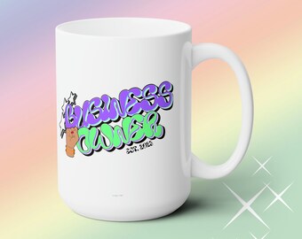 Business Owner Est 2023 Female Fist Woman Owned Coffee Mug