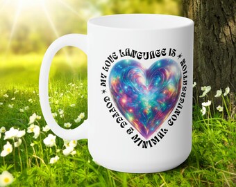 Funny Coffee Mug: Introvert Slogan, Anti-Valentine's Gift