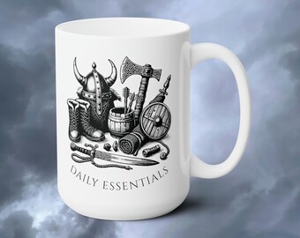 Viking Essentials Coffee Mug, Funny Viking Fan Gift