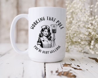 Funny Nurse Coffee Mug, RN Gift, Nursing School Graduation