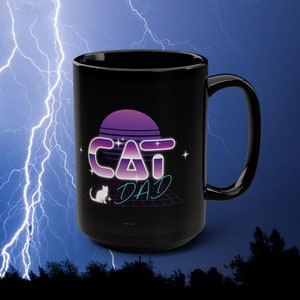 Caneca do pai do gato, presente do pai do gato para o proprietário do gato, Natal do pai do gato, caneca do gato, caneca para o pai, caneca do amante do gato, apreciação do pai do gato