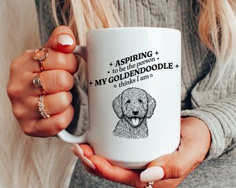 Goldendoodle Mom/Dad Mug, Funny Dog Lover Gift, 15oz Coffee Cup