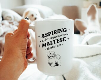 Maltese Mom Mug, Dog Lover Coffee Cup, Maltese Parent Gift