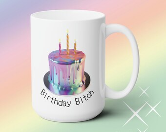 Funny Birthday Mug, Y2K Bday Gift