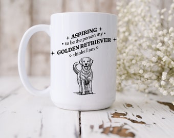 Golden Retriever Mom Mug, Dog Lover Coffee Cup, 15oz