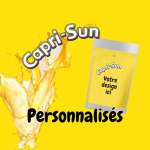 Caprisun personalized label | Birthday, wedding, baptism, events | 100% personalized stationery decoration