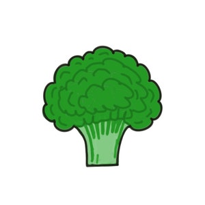 Emporte-pièce au brocoli