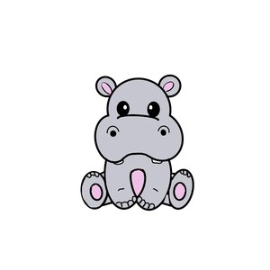 Baby Hippo Cookie Cutter