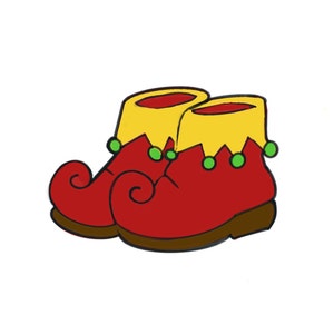 Elf Shoes Cookie Cutter