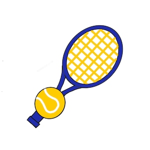 Tennis Racket and  Ball Cookie Cutter