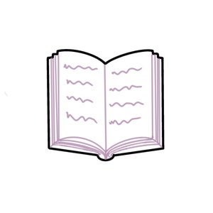 Open Book or Notebook Cookie Cutter