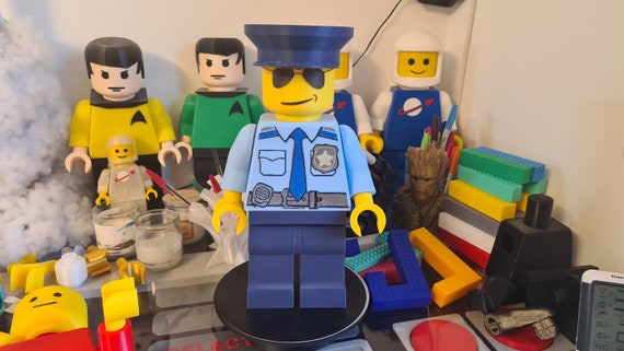 Large Police Figurine XXL 40 Cm 