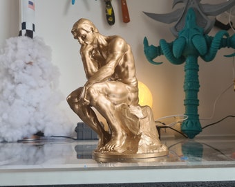 Le Penseur de Rodin couleur OR