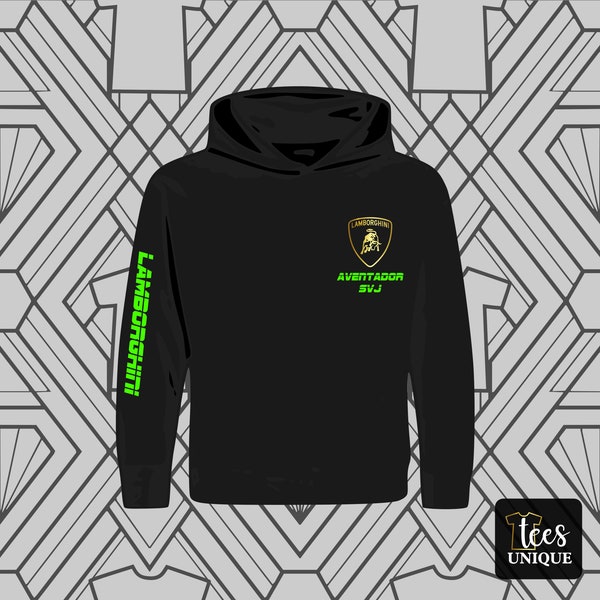 Kids Lamborghini Hoodie - Aventador SVJ