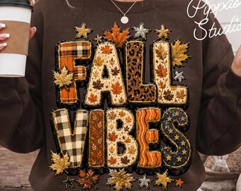 Fall Vibes Png,  Pumpkin Season Png, Viral Png, Girly Png, Fall Sublimation, Pumpkin Png, Fall leaf png
