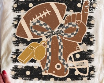 Football Stripes PNG Design: Game Day Touchdown Graphic (Digital Download)